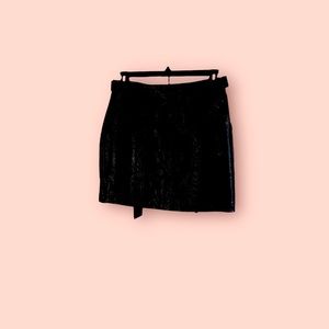 Stella Luce Black Leather Leather Skirt